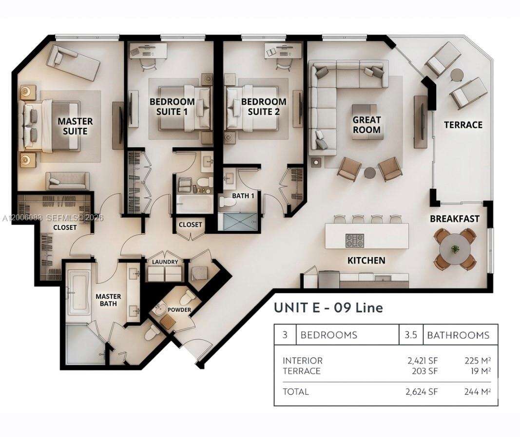 Marina Palms Residences South | Unit #909 Unit #909 | Picture 13